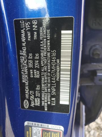 Photo 12 VIN: 5NPLL4AG7MH046165 - HYUNDAI ELANTRA SE 