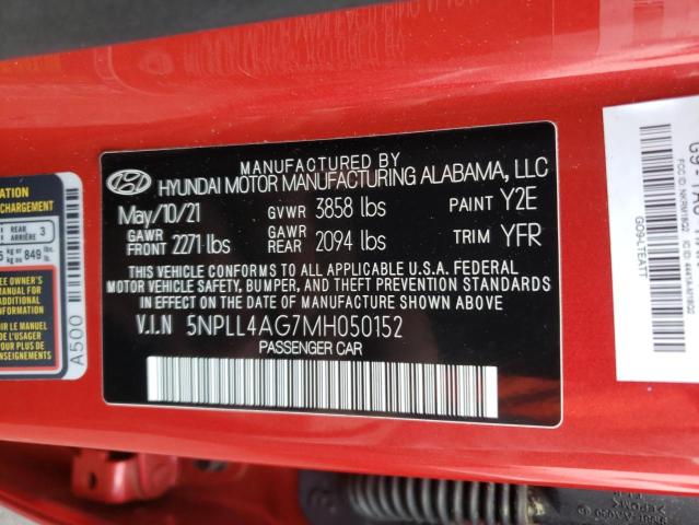 Photo 9 VIN: 5NPLL4AG7MH050152 - HYUNDAI ELANTRA SE 