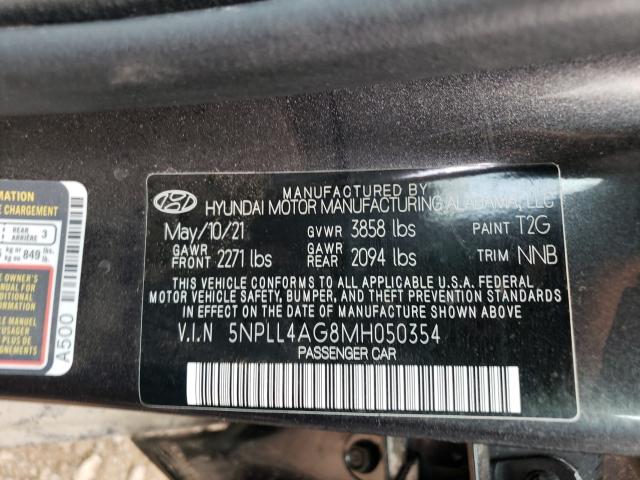 Photo 9 VIN: 5NPLL4AG8MH050354 - HYUNDAI ELANTRA SE 