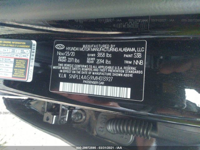 Photo 8 VIN: 5NPLL4AG9MH013927 - HYUNDAI ELANTRA 