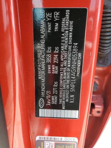 Photo 11 VIN: 5NPLL4AG9NH053894 - HYUNDAI ELANTRA SE 