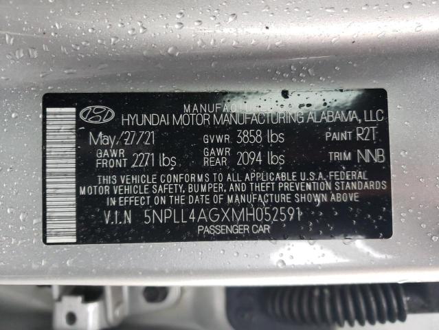 Photo 12 VIN: 5NPLL4AGXMH052591 - HYUNDAI ELANTRA SE 