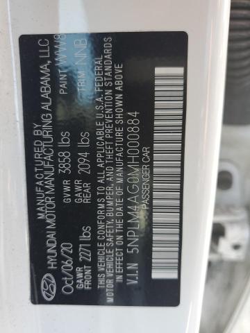 Photo 11 VIN: 5NPLM4AG0MH000884 - HYUNDAI ELANTRA SE 