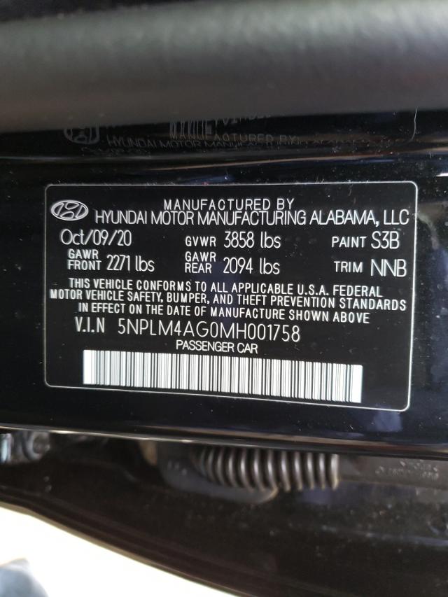 Photo 9 VIN: 5NPLM4AG0MH001758 - HYUNDAI ELANTRA SE 