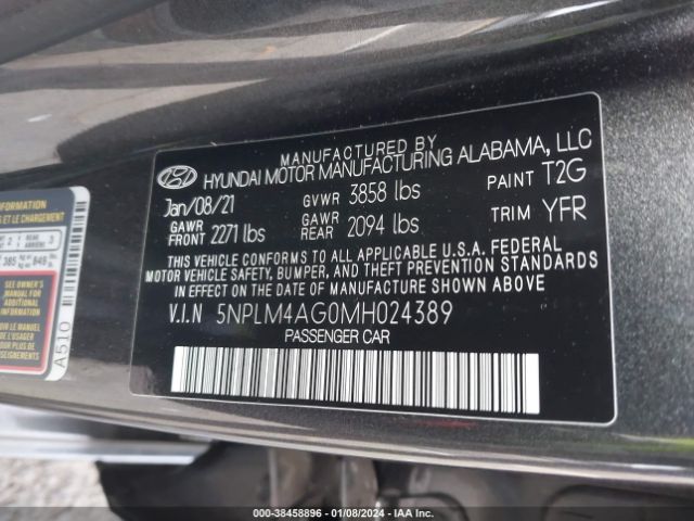 Photo 8 VIN: 5NPLM4AG0MH024389 - HYUNDAI ELANTRA 