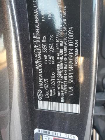 Photo 11 VIN: 5NPLM4AG0NH070094 - HYUNDAI ELANTRA 