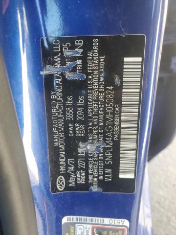 Photo 12 VIN: 5NPLM4AG1MH050824 - HYUNDAI ELANTRA SE 