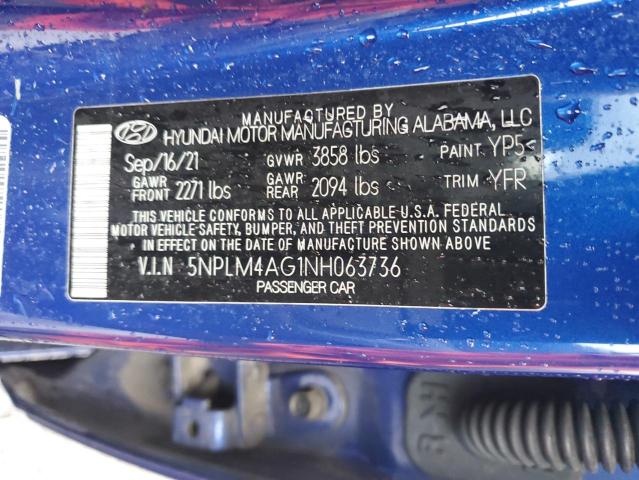 Photo 11 VIN: 5NPLM4AG1NH063736 - HYUNDAI ELANTRA SE 