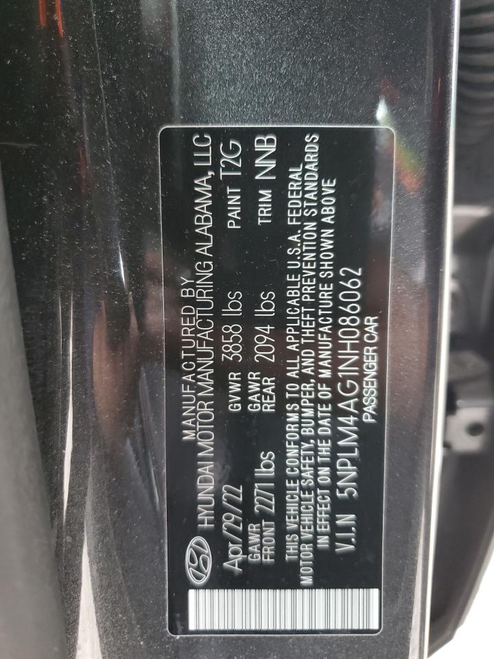 Photo 12 VIN: 5NPLM4AG1NH086062 - HYUNDAI ELANTRA 