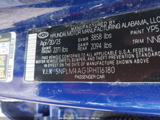 Photo 8 VIN: 5NPLM4AG1PH116180 - HYUNDAI ELANTRA 