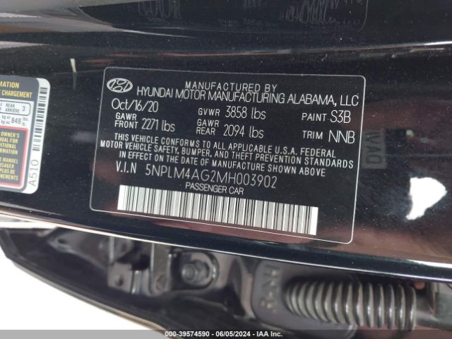 Photo 8 VIN: 5NPLM4AG2MH003902 - HYUNDAI ELANTRA 