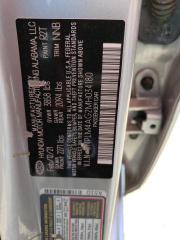 Photo 11 VIN: 5NPLM4AG2MH034180 - HYUNDAI ELANTRA SE 