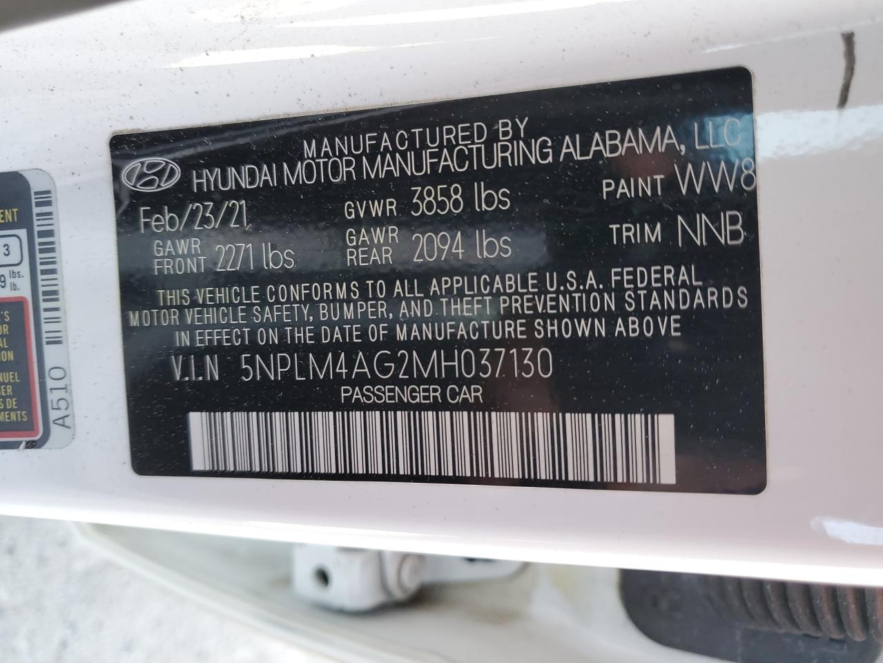 Photo 11 VIN: 5NPLM4AG2MH037130 - HYUNDAI ELANTRA 