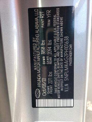 Photo 11 VIN: 5NPLM4AG2PH101638 - HYUNDAI ELANTRA SE 