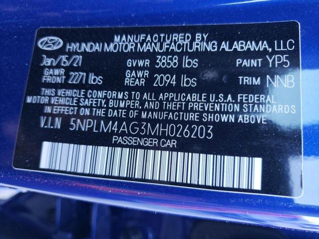 Photo 9 VIN: 5NPLM4AG3MH026203 - HYUNDAI ELANTRA SE 