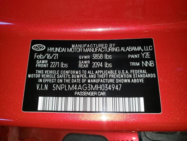 Photo 9 VIN: 5NPLM4AG3MH034947 - HYUNDAI ELANTRA SE 