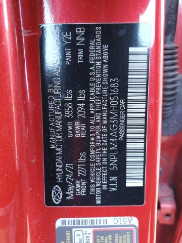 Photo 11 VIN: 5NPLM4AG3MH051683 - HYUNDAI ELANTRA 