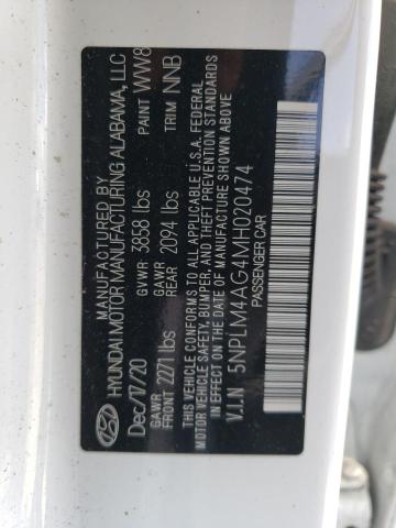 Photo 12 VIN: 5NPLM4AG4MH020474 - HYUNDAI ELANTRA SE 