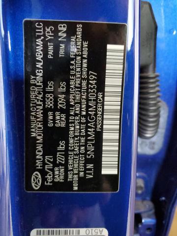 Photo 11 VIN: 5NPLM4AG4MH033497 - HYUNDAI ELANTRA 