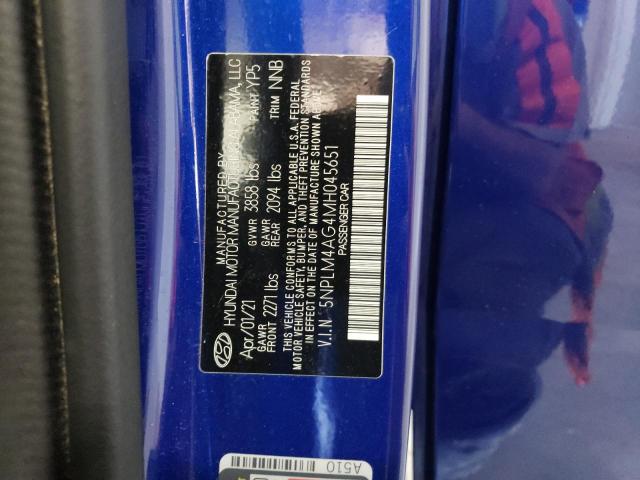 Photo 11 VIN: 5NPLM4AG4MH045651 - HYUNDAI ELANTRA SE 