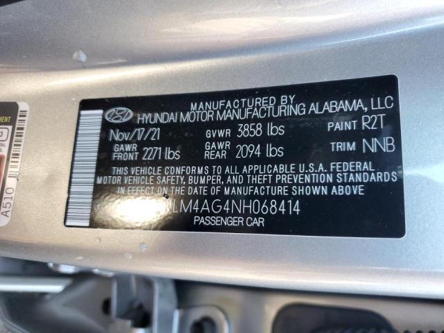 Photo 9 VIN: 5NPLM4AG4NH068414 - HYUNDAI ELANTRA SE 