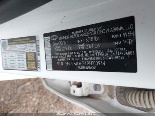 Photo 8 VIN: 5NPLM4AG4PH100944 - HYUNDAI ELANTRA 