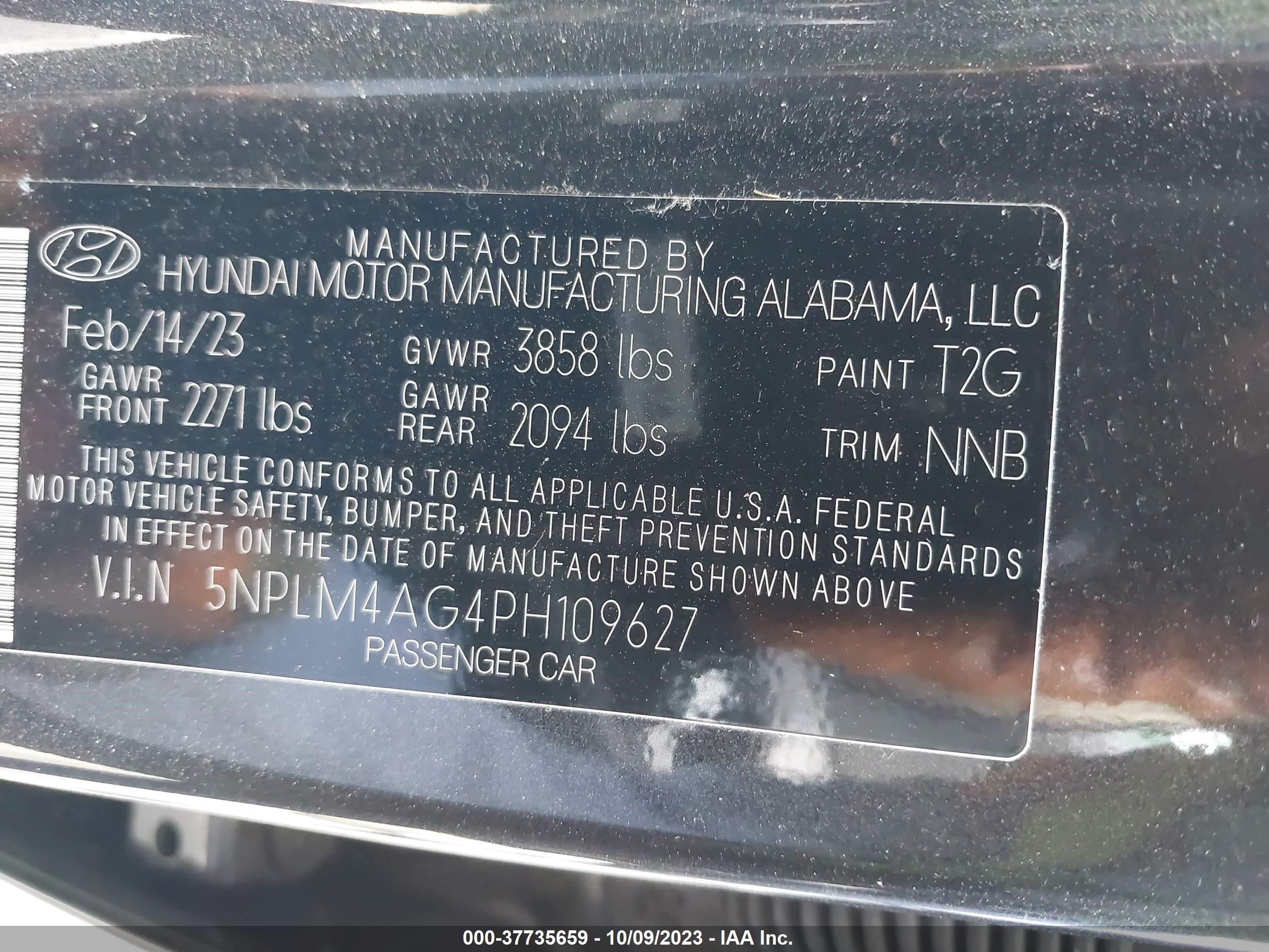 Photo 8 VIN: 5NPLM4AG4PH109627 - HYUNDAI ELANTRA 