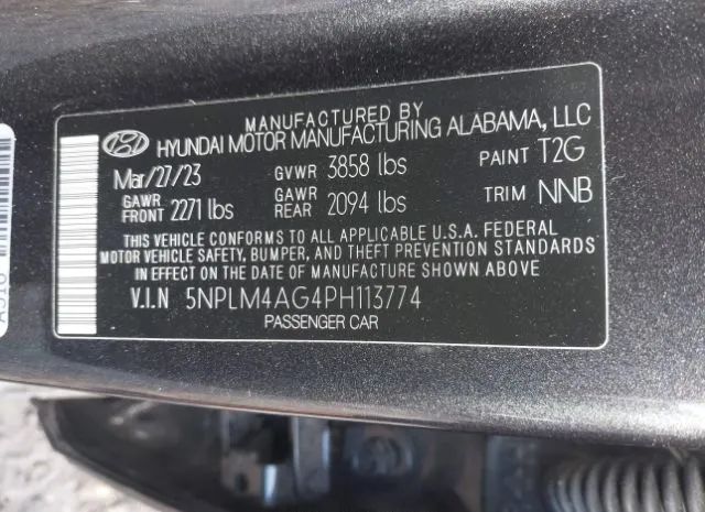 Photo 8 VIN: 5NPLM4AG4PH113774 - HYUNDAI ELANTRA 