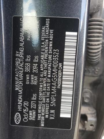 Photo 11 VIN: 5NPLM4AG5MH003523 - HYUNDAI ELANTRA SE 