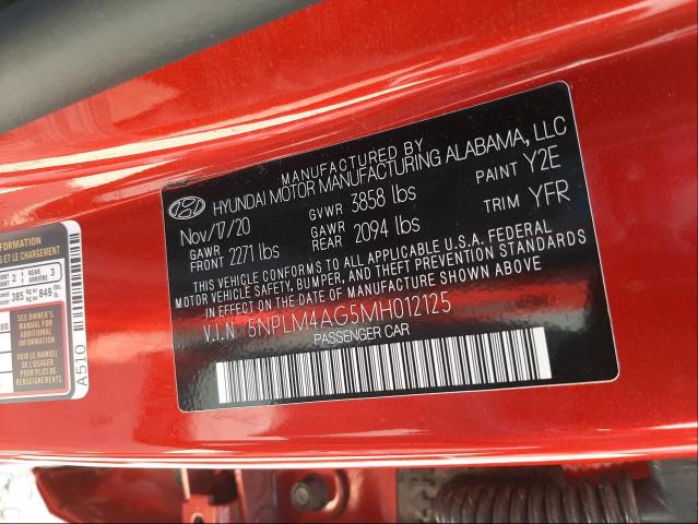 Photo 9 VIN: 5NPLM4AG5MH012125 - HYUNDAI ELANTRA SE 