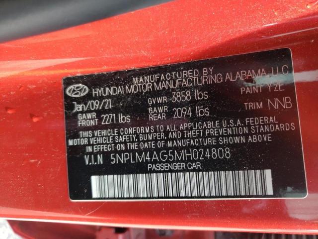 Photo 9 VIN: 5NPLM4AG5MH024808 - HYUNDAI ELANTRA SE 