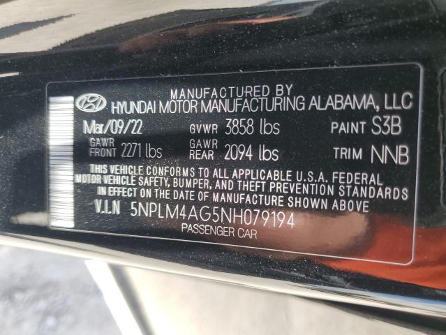 Photo 12 VIN: 5NPLM4AG5NH079194 - HYUNDAI ELANTRA SE 