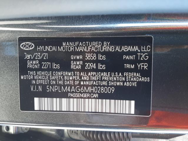 Photo 9 VIN: 5NPLM4AG6MH028009 - HYUNDAI ELANTRA SE 