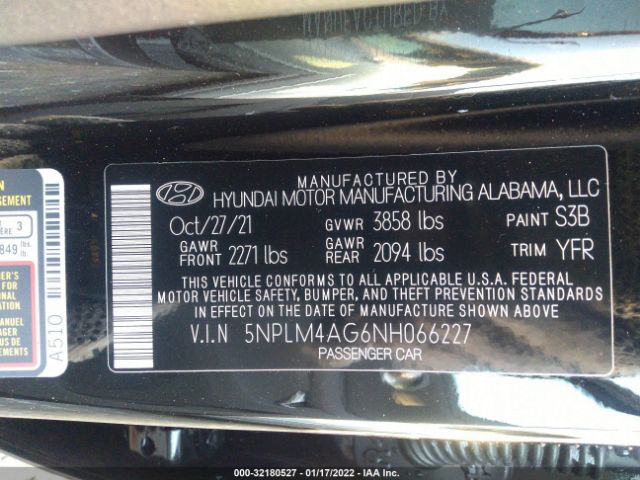 Photo 8 VIN: 5NPLM4AG6NH066227 - HYUNDAI ELANTRA 