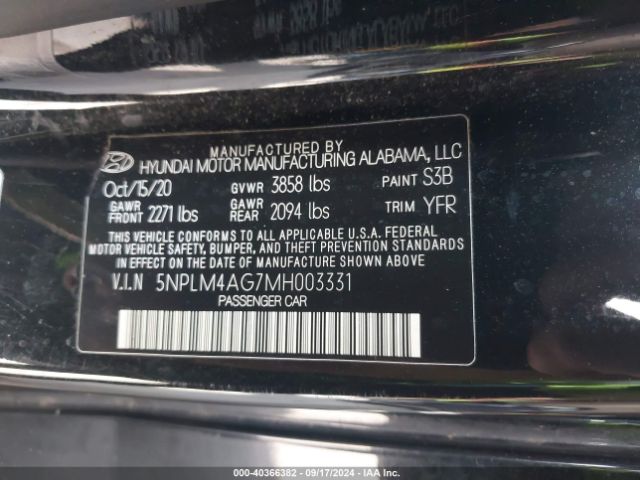 Photo 8 VIN: 5NPLM4AG7MH003331 - HYUNDAI ELANTRA 