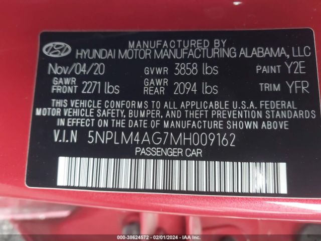 Photo 8 VIN: 5NPLM4AG7MH009162 - HYUNDAI ELANTRA 