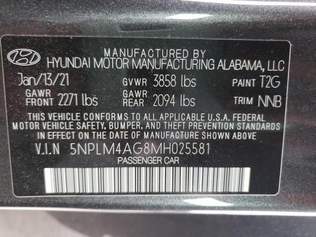 Photo 9 VIN: 5NPLM4AG8MH025581 - HYUNDAI ELANTRA SE 