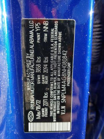 Photo 11 VIN: 5NPLM4AG8NH080842 - HYUNDAI ELANTRA 