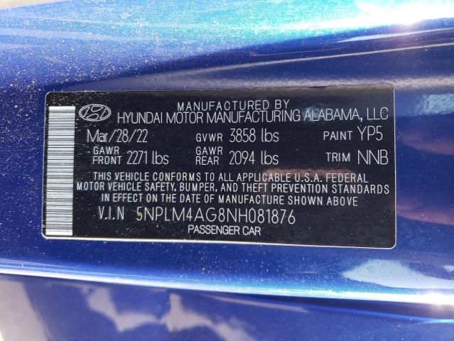 Photo 11 VIN: 5NPLM4AG8NH081876 - HYUNDAI ELANTRA SE 