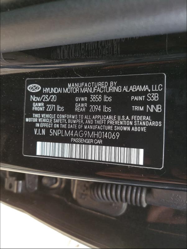 Photo 9 VIN: 5NPLM4AG9MH014069 - HYUNDAI ELANTRA SE 