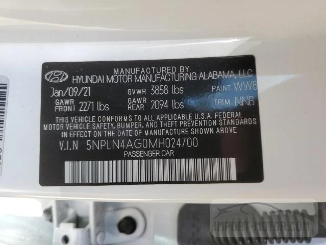 Photo 11 VIN: 5NPLN4AG0MH024700 - HYUNDAI ELANTRA 