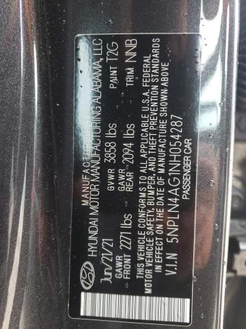 Photo 9 VIN: 5NPLN4AG1NH054287 - HYUNDAI ELANTRA SE 