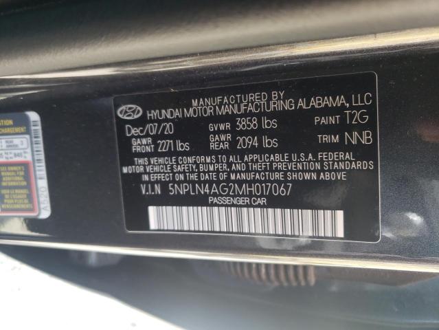 Photo 11 VIN: 5NPLN4AG2MH017067 - HYUNDAI ELANTRA SE 