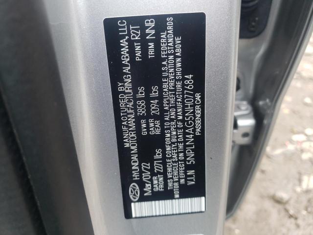 Photo 9 VIN: 5NPLN4AG5NH077684 - HYUNDAI ELANTRA SE 