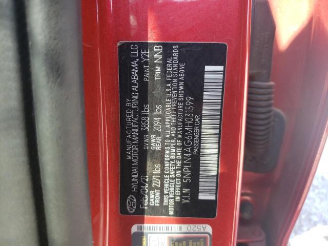 Photo 11 VIN: 5NPLN4AG6MH031599 - HYUNDAI ELANTRA SE 