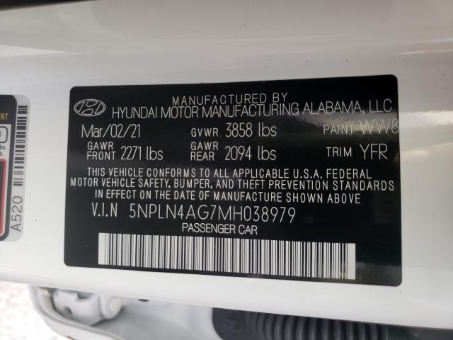 Photo 9 VIN: 5NPLN4AG7MH038979 - HYUNDAI ELANTRA SE 