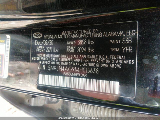 Photo 8 VIN: 5NPLN4AG9MH015638 - HYUNDAI ELANTRA 