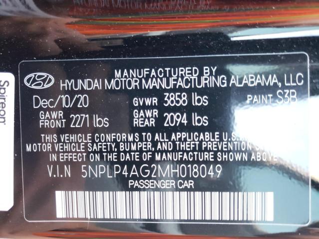 Photo 9 VIN: 5NPLP4AG2MH018049 - HYUNDAI ELANTRA LI 