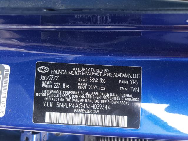 Photo 9 VIN: 5NPLP4AG4MH029344 - HYUNDAI ELANTRA LI 