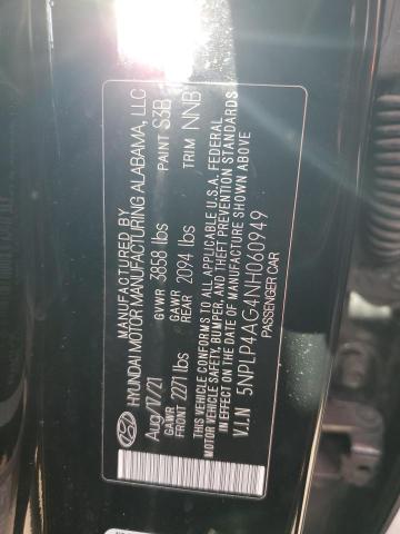 Photo 11 VIN: 5NPLP4AG4NH060949 - HYUNDAI ELANTRA LI 